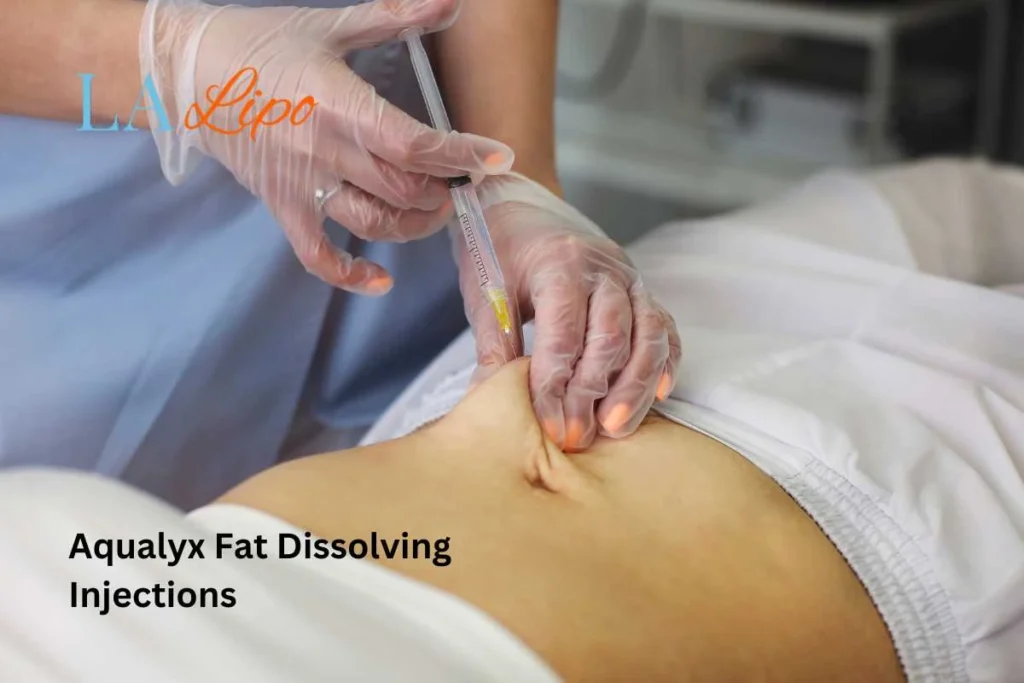 woman having fat dissolving injections Norfolk in the stomach