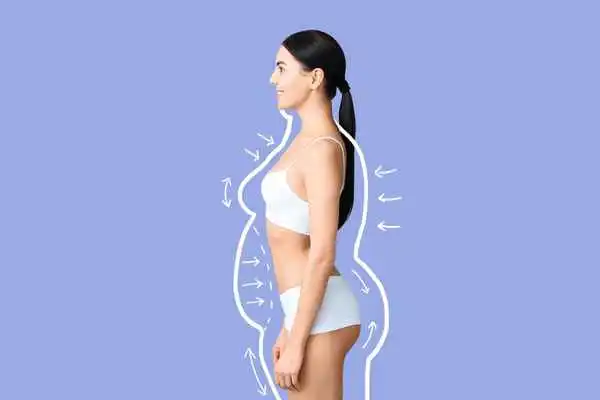 image of woman experiencing fat reduction treatment Norfolk