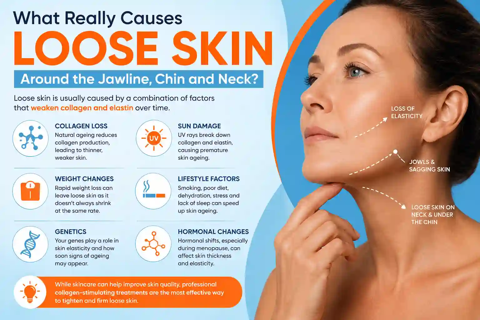 What Really Causes Loose Skin Around the Jawline, Chin and Neck Norfolk?